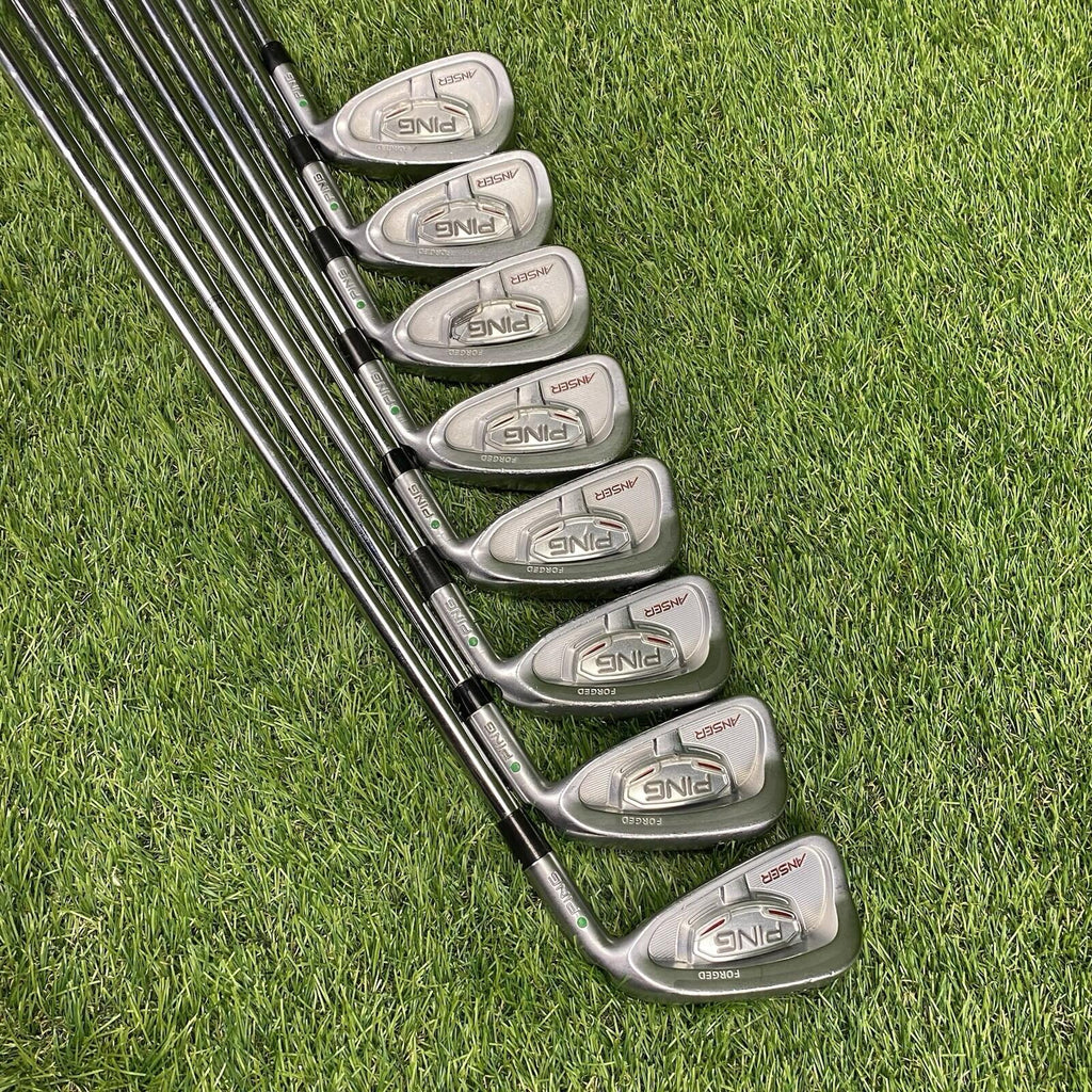 PING ANSER FORGED Green Dot Iron Set 3-PW ⛳️ N.S.Pro 950GH Steel Shaft RH READ