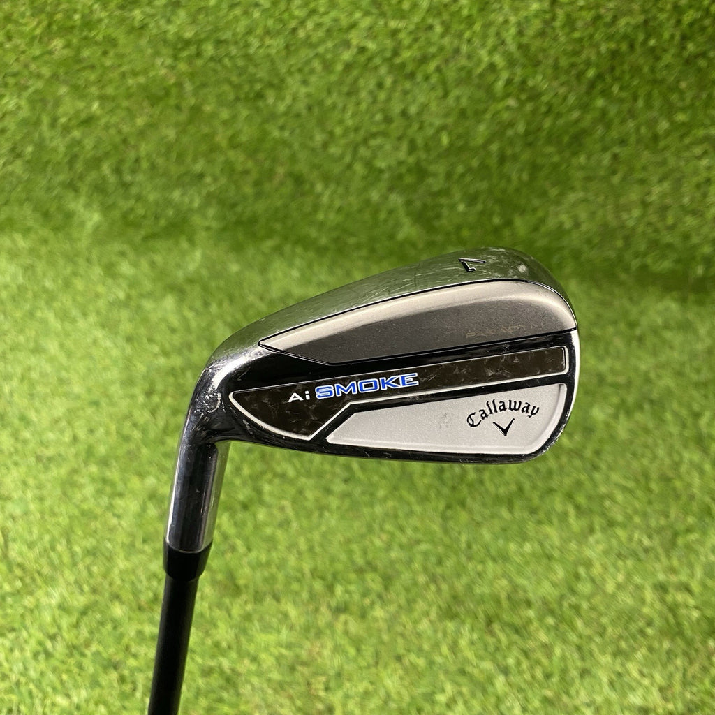Left Handed Callaway Paradym Ai Smoke 7 Iron ⛳️ Project X Cypher Sixty 5.5