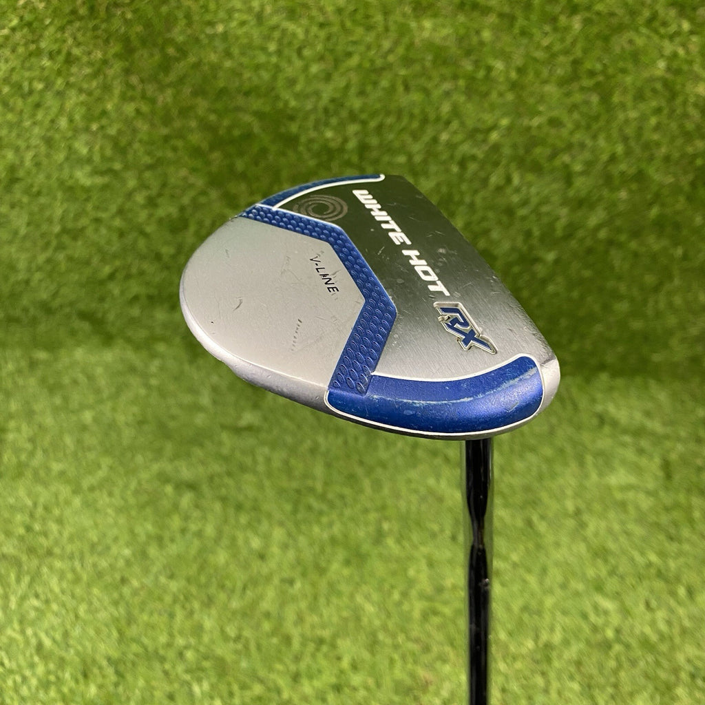 Odyssey White Hot RX V-Line Mallet Putter ⛳️ Steel Shaft 34 Inch RH Karma Grip