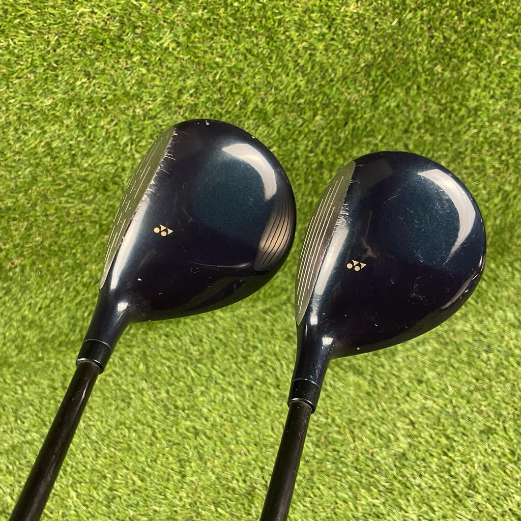 Yonex Rekin Super 2 Fairway 3 And 5 Woods Set ⛳️ BGS 5100 R Graphite Shafts RH