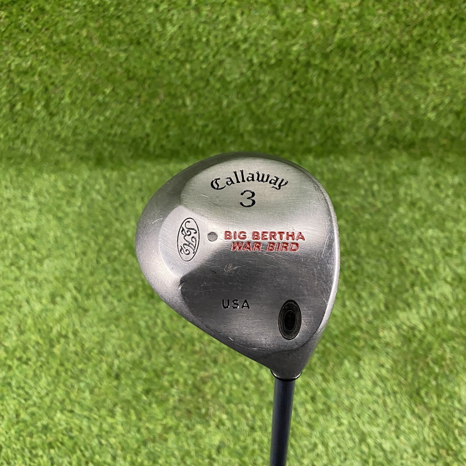 Callaway Big Bertha War Bird 3 Wood USA ⛳️ RCH 90 Firm Flex Graphite Shaft RH