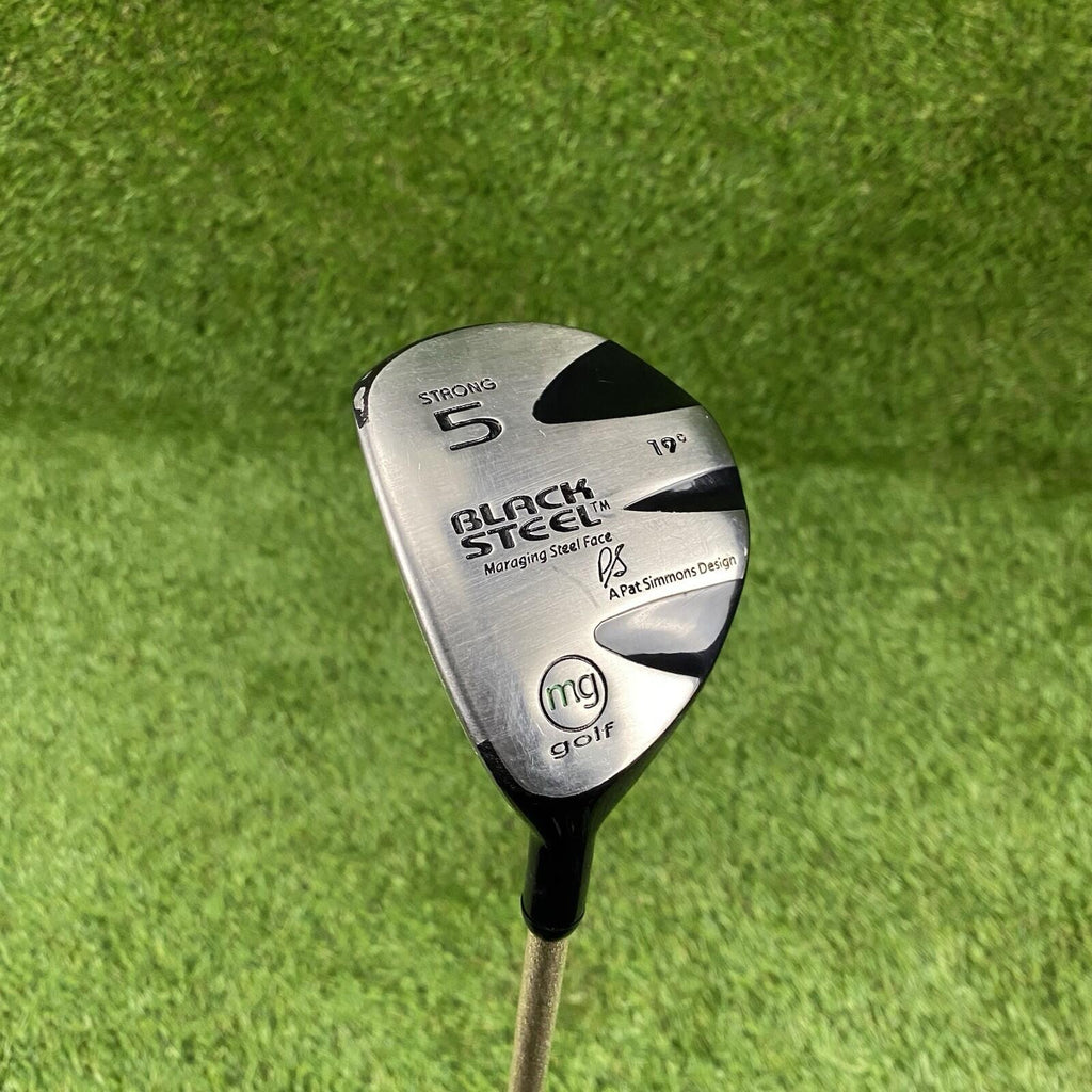 Left Handed MG Golf Black Steel Fairway Strong 5 Wood 19° ⛳️ MC-60 Regular Flex