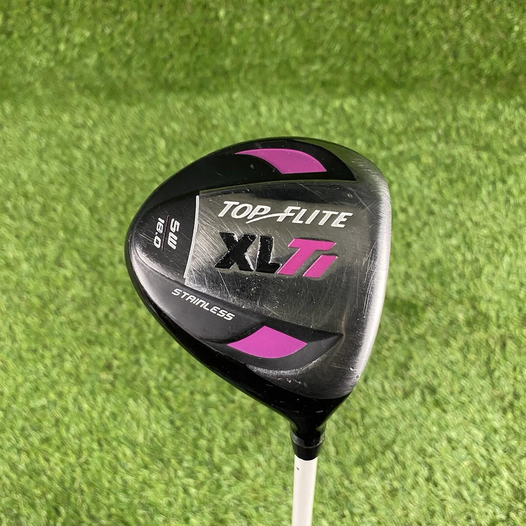Top Flite XL TI Stainless Fairway 5 Wood 18° ⛳️ Lady Flex Graphite Shaft RH
