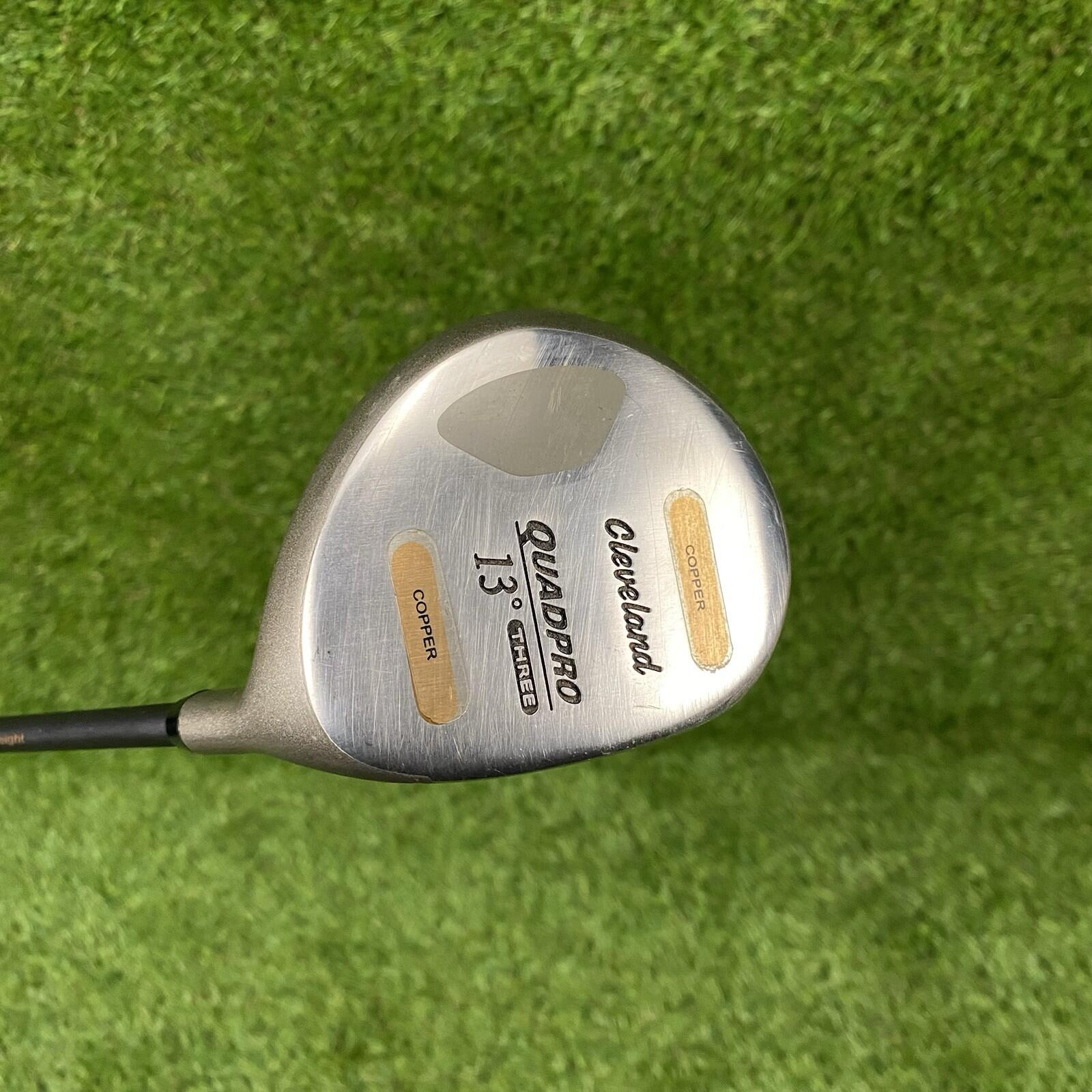 Cleveland Quadpro Copper Fairway 3 Wood 13° ⛳️ Stiff Flex Graphite Shaft RH