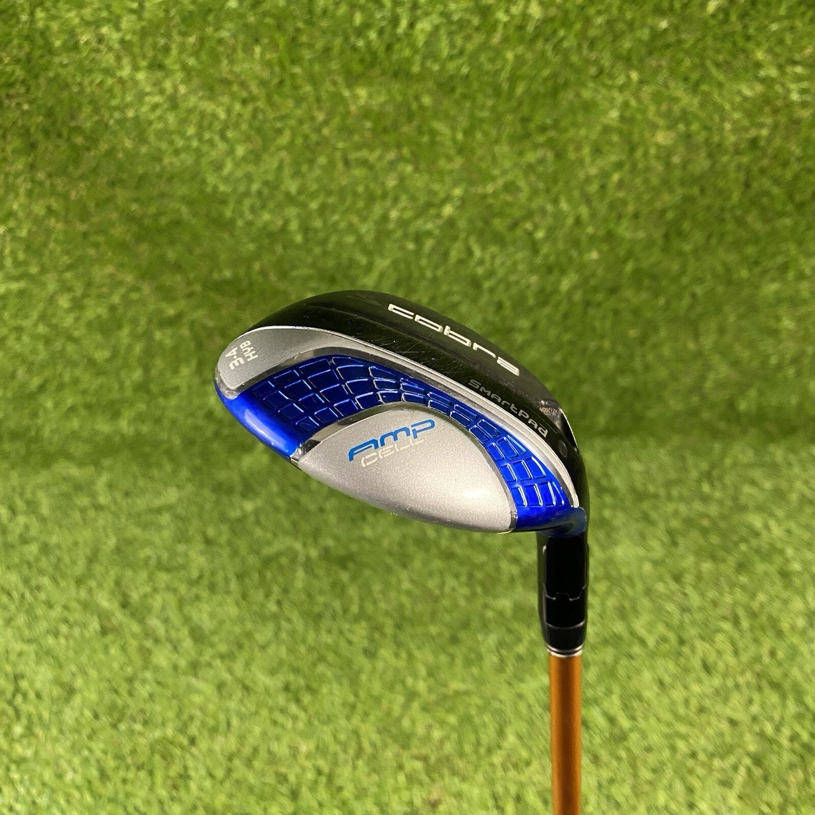 Cobra AMP Cell SmartPad 3-4 Hybrid Blue/Silver ⛳️ Aldila NVS 85-Stiff Shaft RH