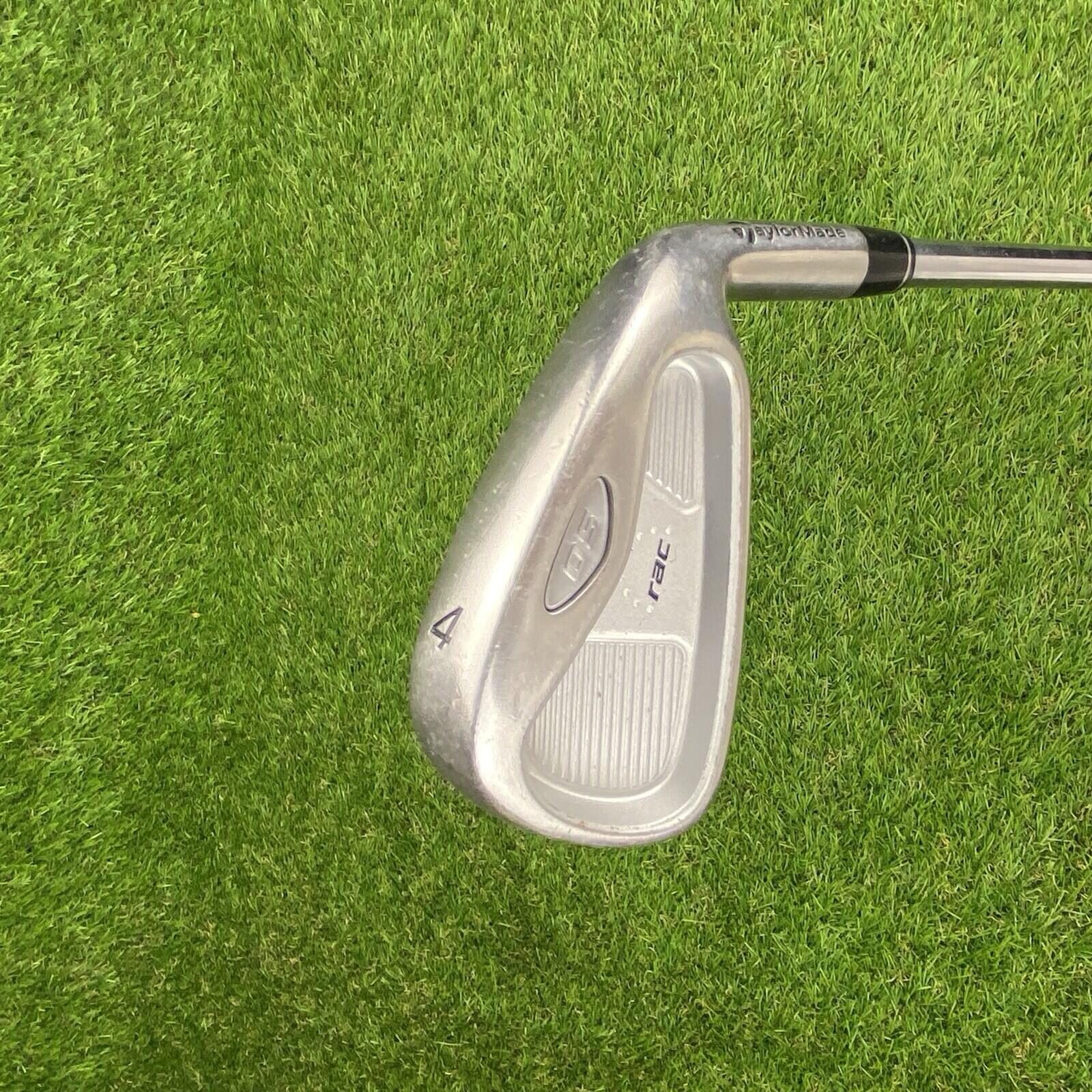 Taylormade RAC OS Single 4 Iron Tm Light Metal R-Flex Steel Shaft Nice Grip