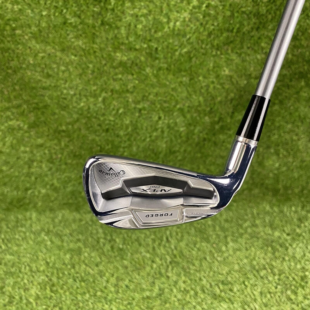 Callaway APEX Pro Forged Demo 7 Iron STD ⛳️ HZRDUS Silver 65g Regular Flex LH