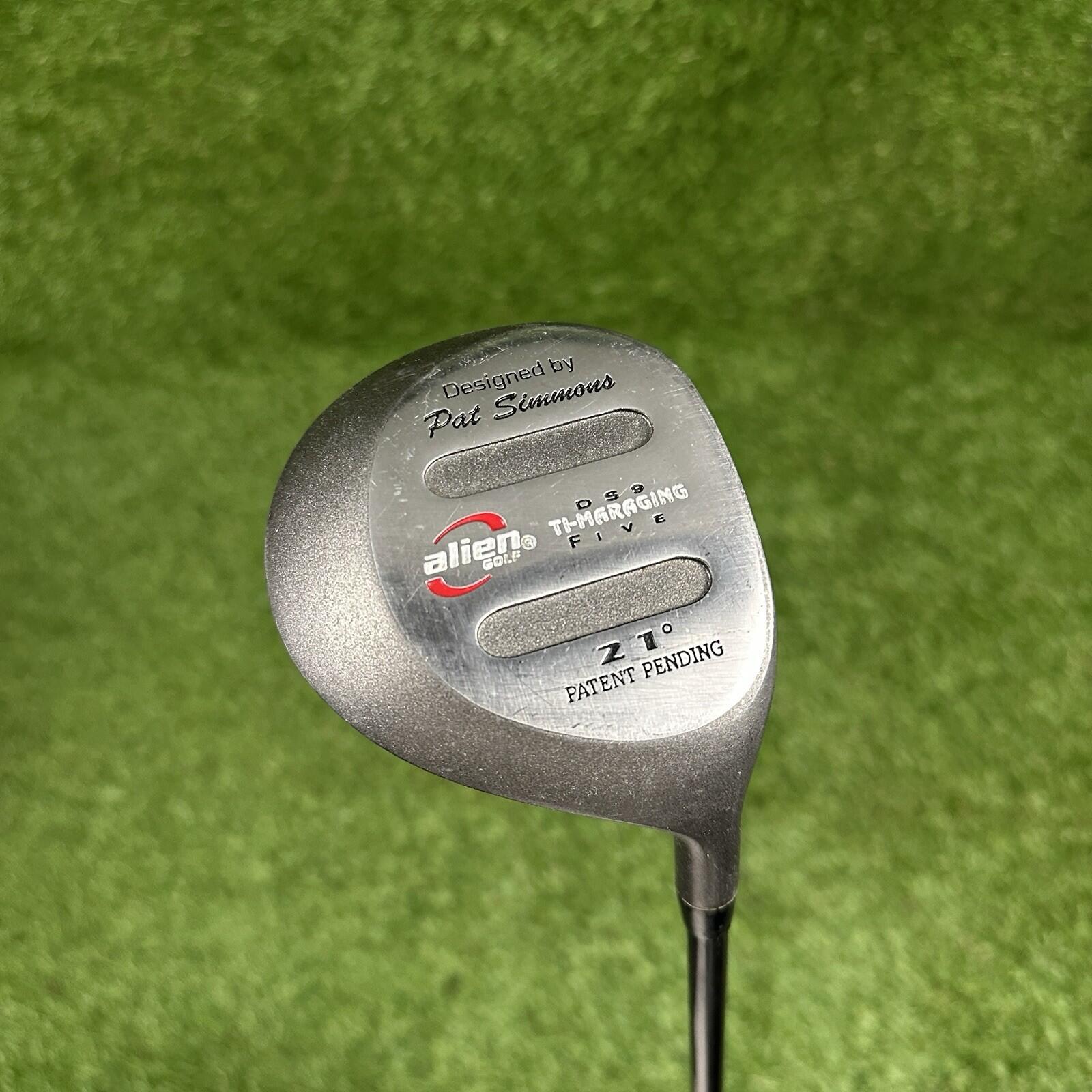 Alien Golf Pat Simmons Ti Maraging DS9-5 Wood 21° ⛳️ Velocitor Graphite Shaft RH