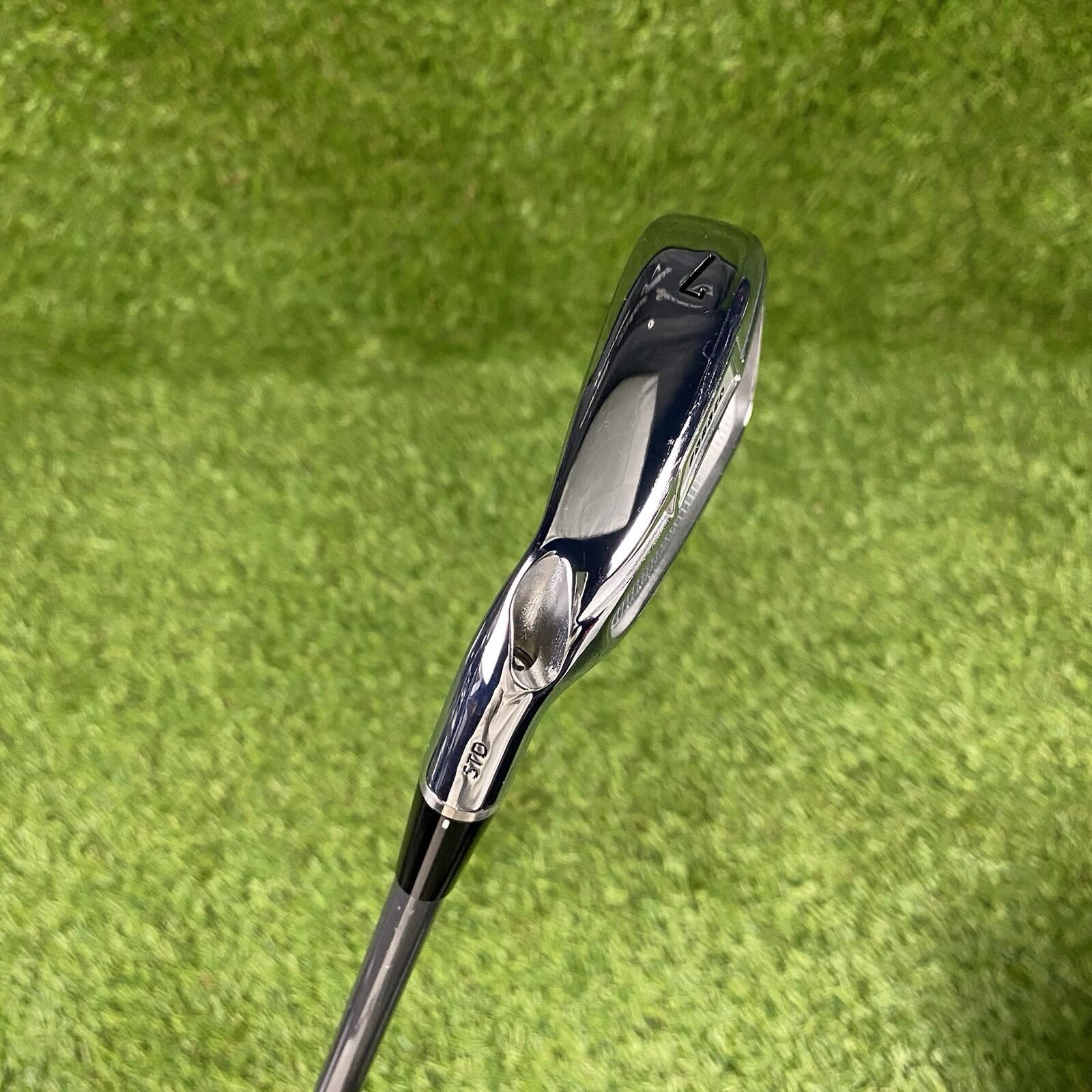 Callaway APEX Pro Forged Demo 7 Iron STD ⛳️ HZRDUS Silver 65g Regular Flex LH