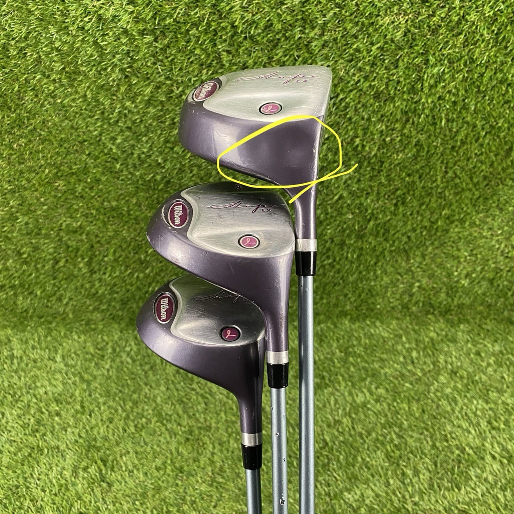 Wilson Hope LX Fairway Wood Set ⛳️ Pink Ribbon Cancer Awareness Women Graphite