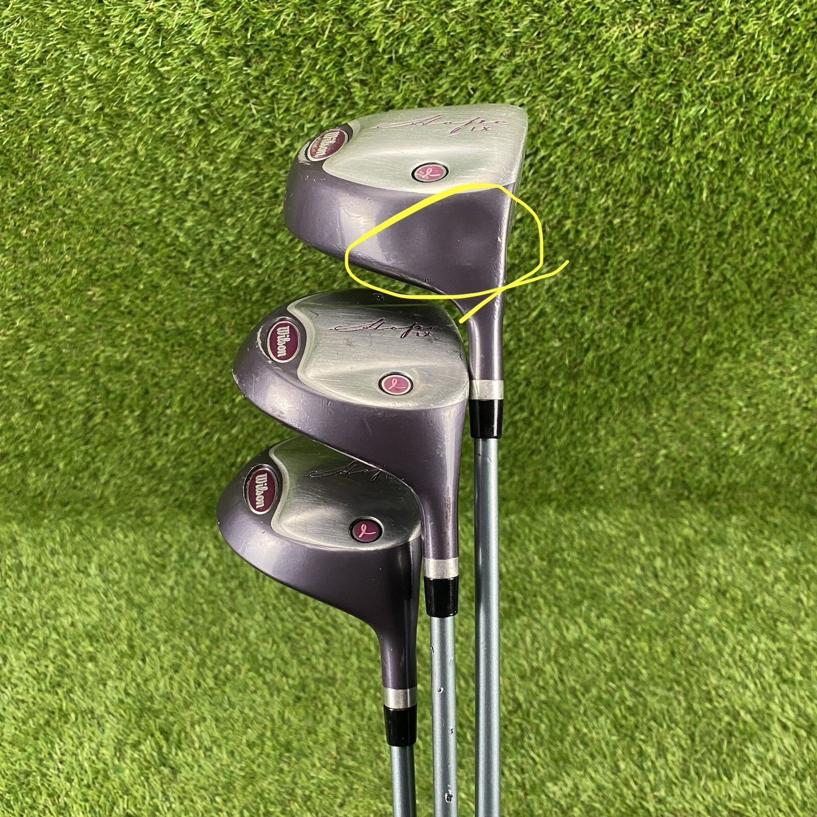 Wilson Hope LX Fairway Wood Set ⛳️ Pink Ribbon Cancer Awareness Women Graphite