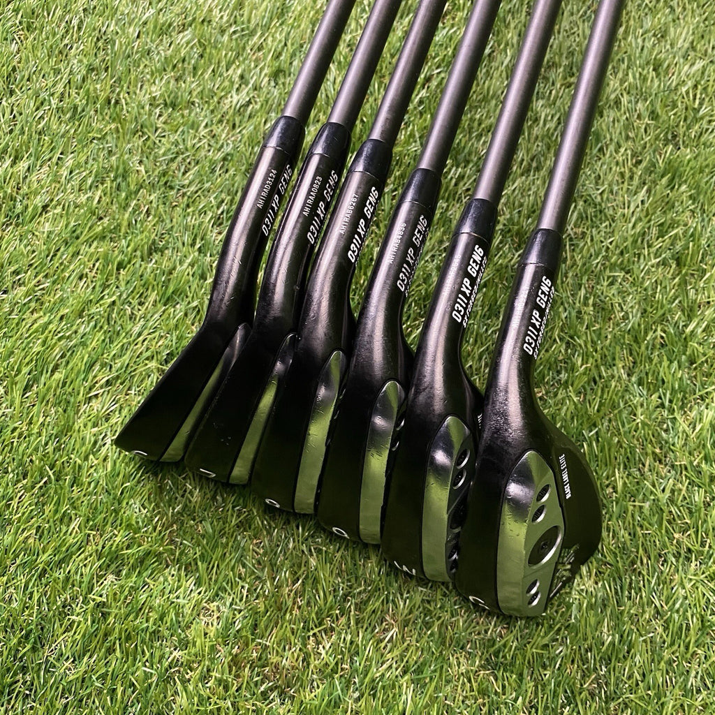 PXG 0311 P GEN6 Black Label Elite Forged Iron Set 6-Gw ⛳️ SteelFiber Black i95 S