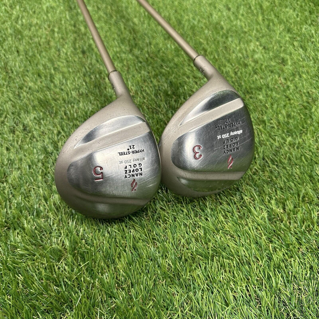 Nancy Lopez Albany 250 st Hyper-Steel 3 Wood 17° & 5 Wood 21° ⛳️ Ladies LH