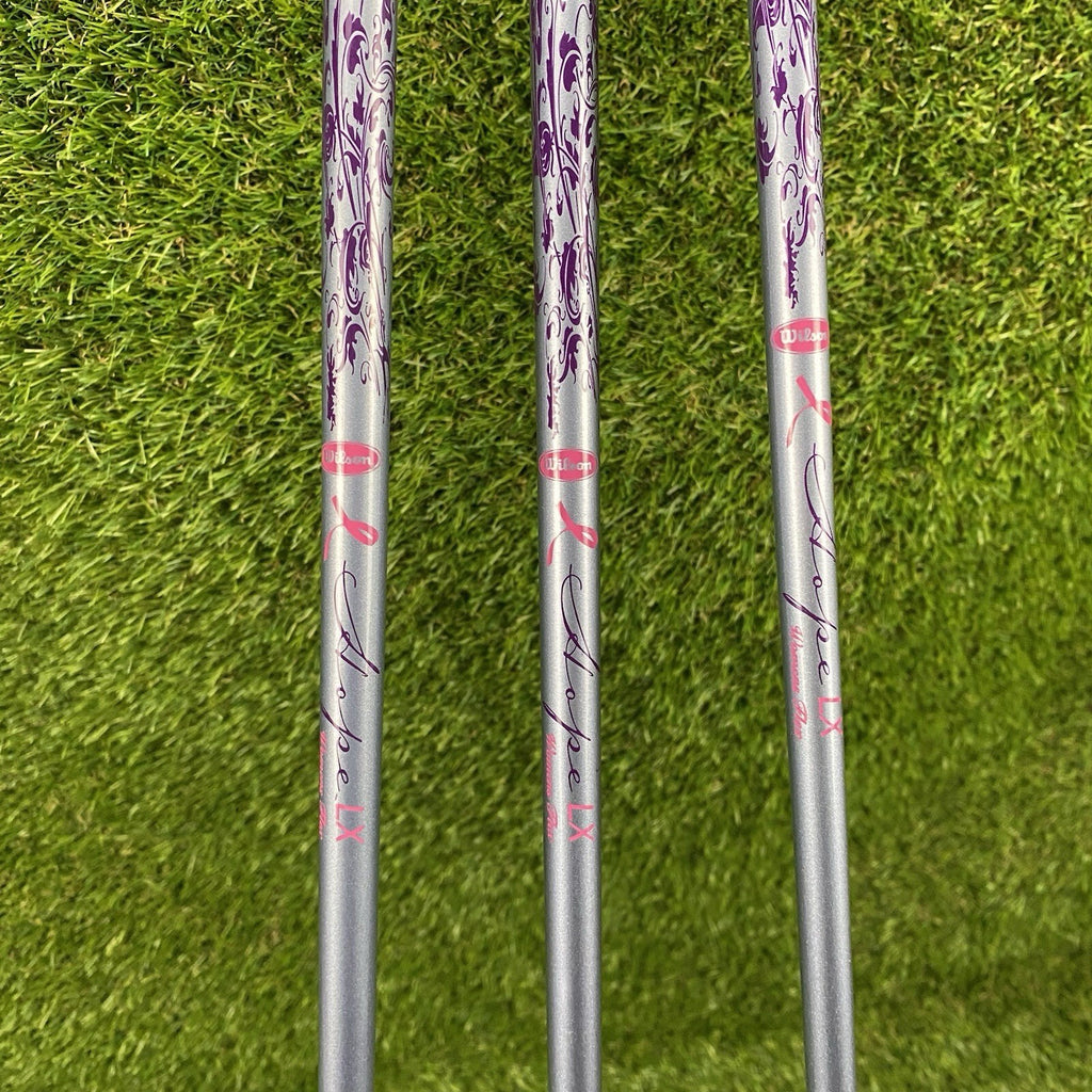 Wilson Hope LX Fairway Wood Set ⛳️ Pink Ribbon Cancer Awareness Women Graphite