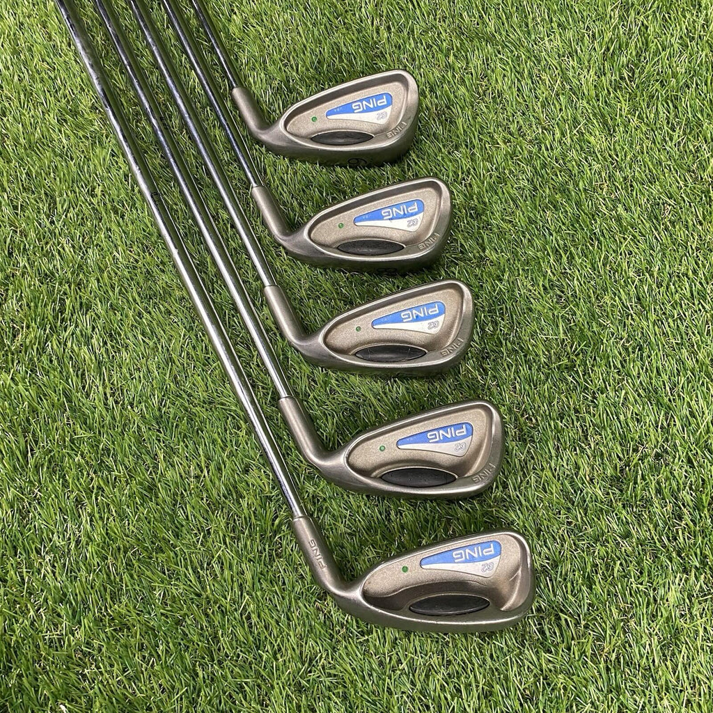 Ping G2 Green Dot Irons Set HL 5-9 Irons ⛳️ True Temper Regular Steel Shafts RH
