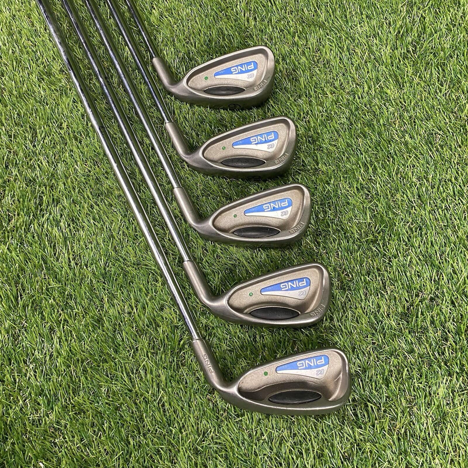 Ping G2 Green Dot Irons Set HL 5-9 Irons ⛳️ True Temper Regular Steel Shafts RH