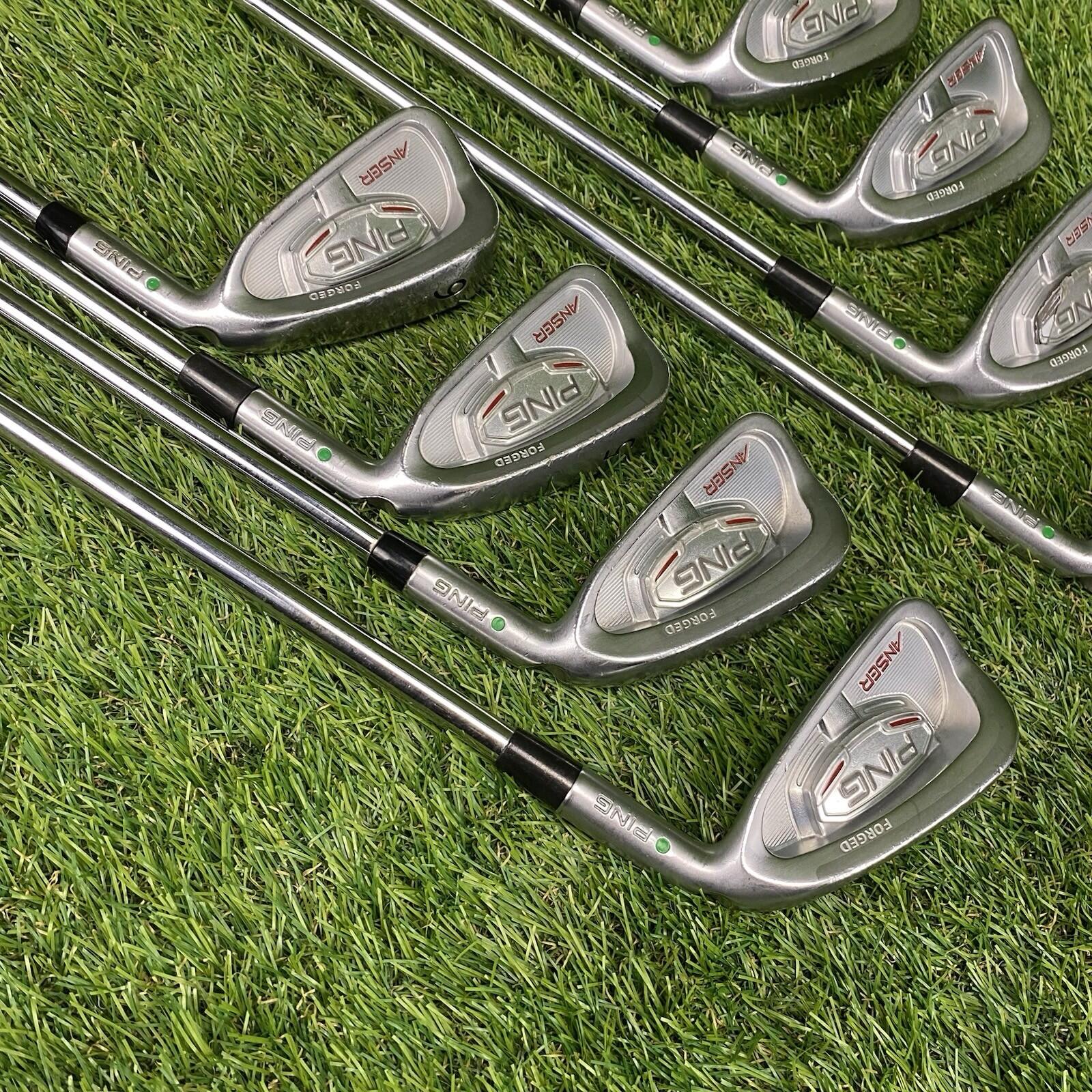 PING ANSER FORGED Green Dot Iron Set 3-PW ⛳️ N.S.Pro 950GH Steel Shaft RH READ