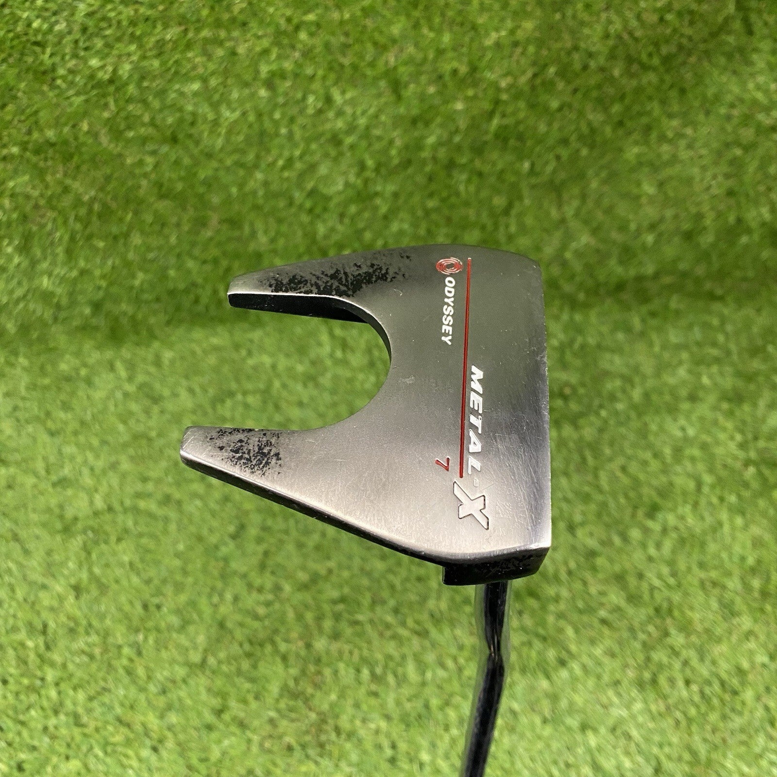 Odyssey Metal X 7 Milled Mid Mallet Putter ⛳️ Steel Shaft 36.5 Inch RH