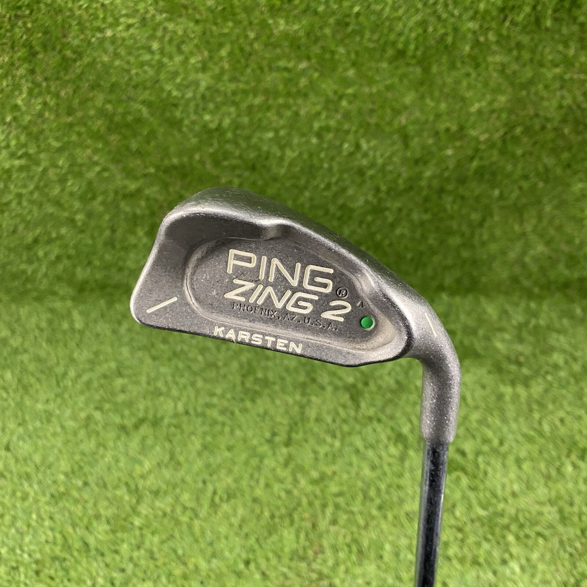 Ping Zing 2 Single 1 Iron Green Dot 2° Upright ⛳️ Karsten JZ Stiff Flex Steel RH