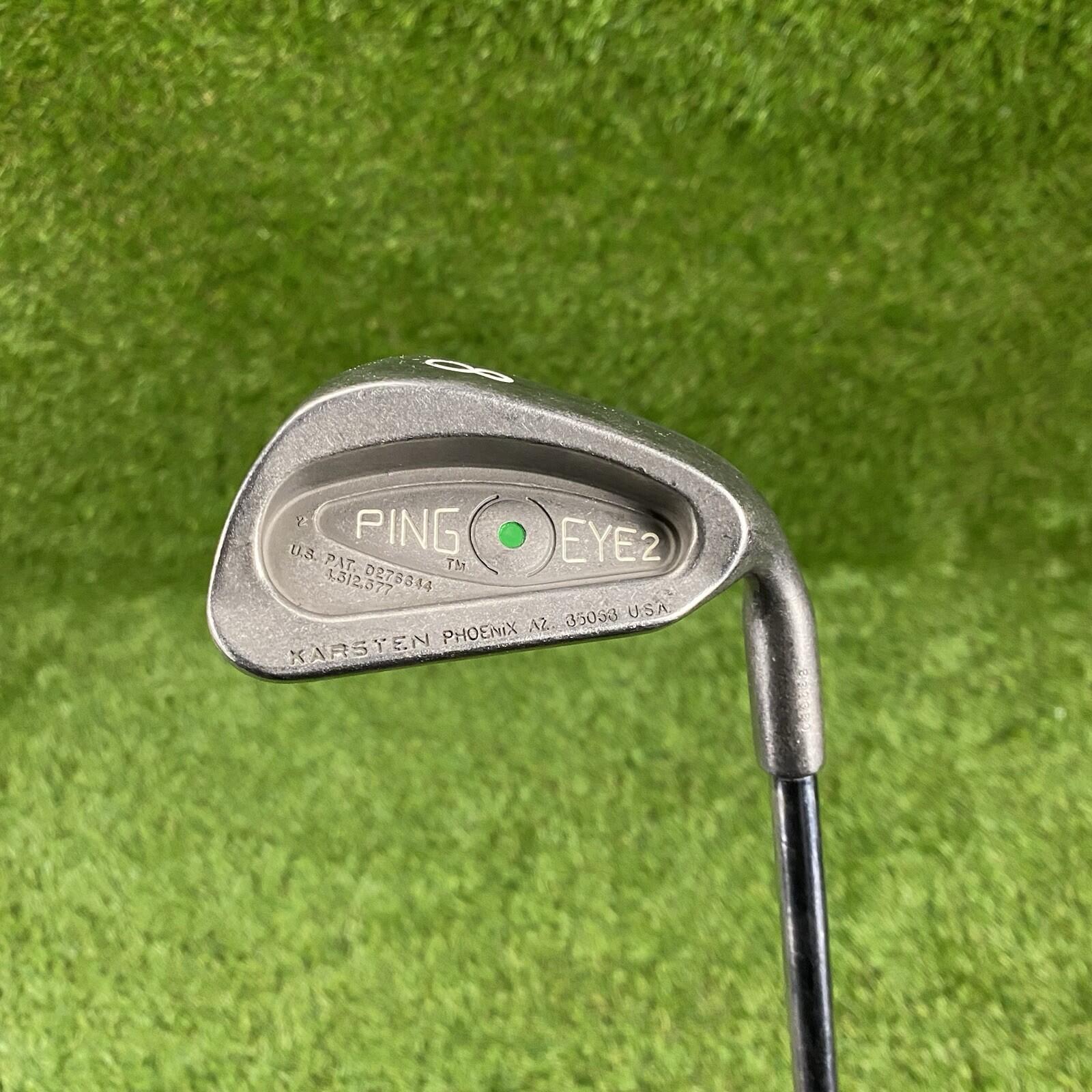 Ping Eye 2 Singe 8 Iron Green Dot 2° Upright ⛳️ Steel Shaft RH