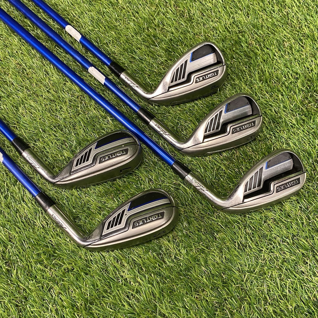 Adams Tight Lies Irons / Hybrid Set 6-PW ⛳️ Stiff Flex 65g Graphite Shafts RH