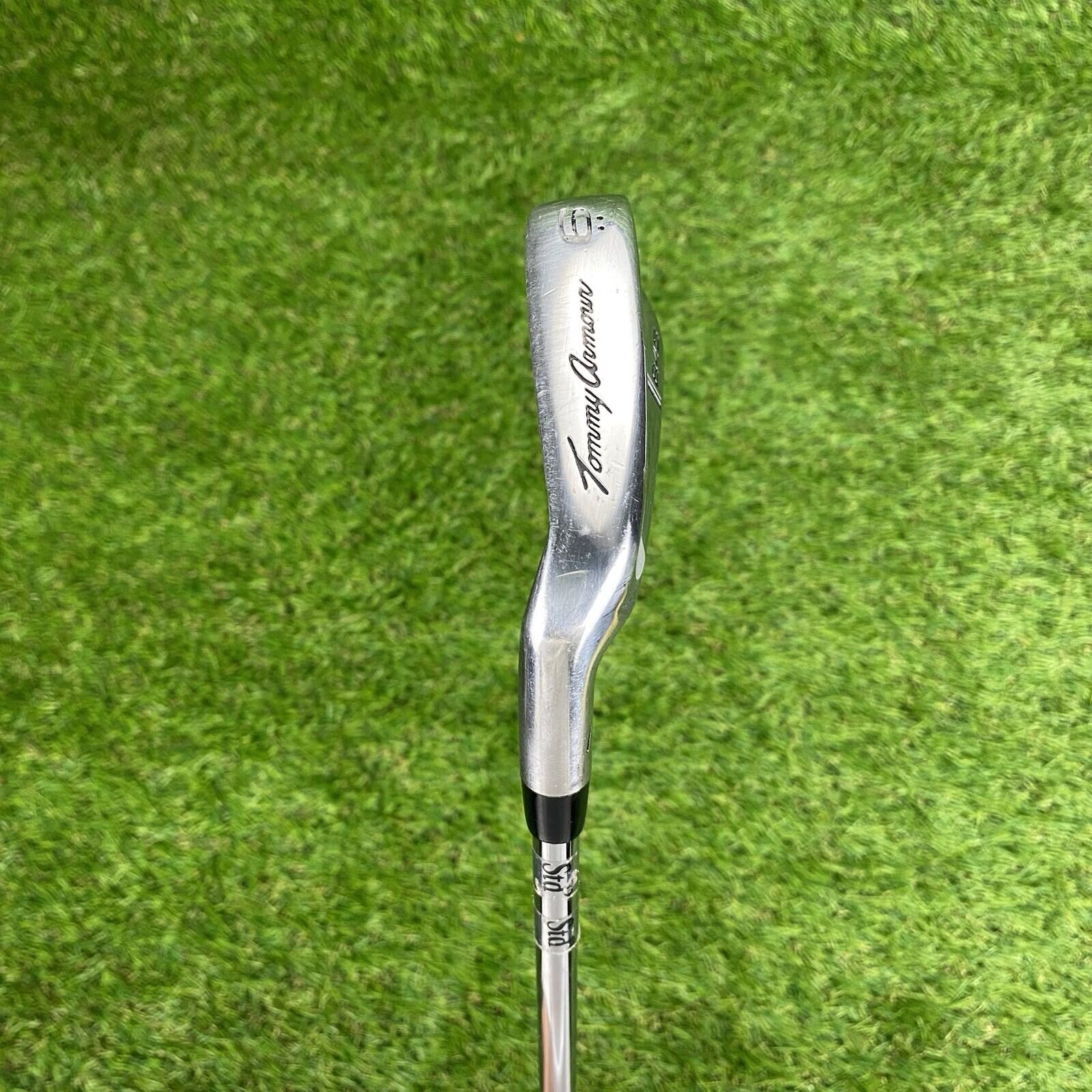 LH Tommy Armour 845 Stripe Model 6 Iron Tour Step Platinum Regular Steel Shaft