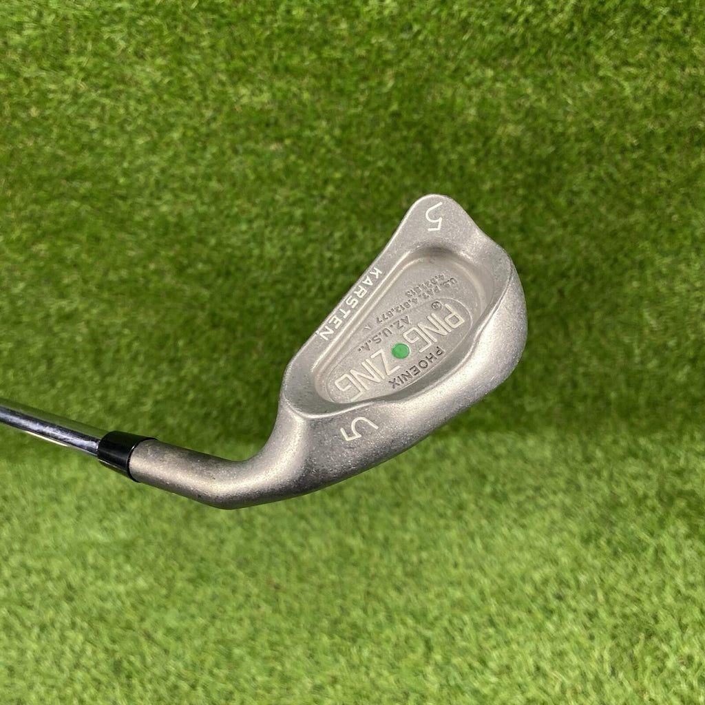 Ping Zing Karsten 5 iron Green Dot 2° Upright ⛳️ AMT S300 Red Steel Shaft RH