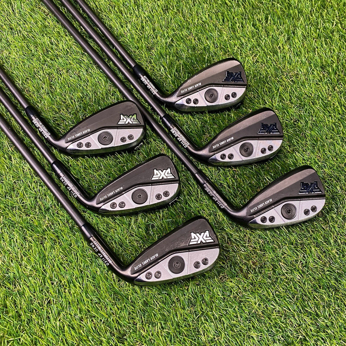 PXG 0311 P GEN6 Black Label Elite Forged Iron Set 6-Gw ⛳️ SteelFiber Black i95 S