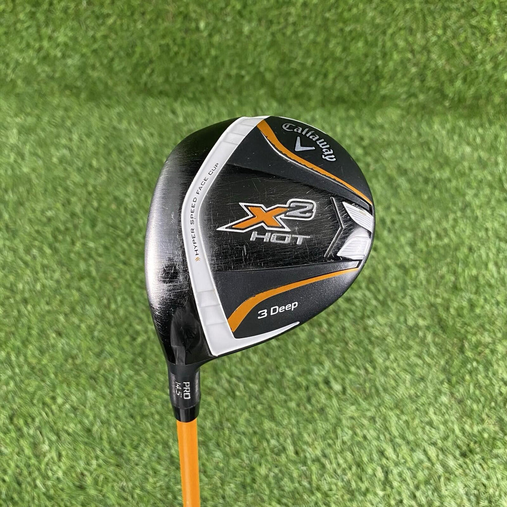 Callaway X2 Hot Fairway 3 Deep Wood Pro 14.5° ⛳️ ProForce V2 Stiff Graphite LH