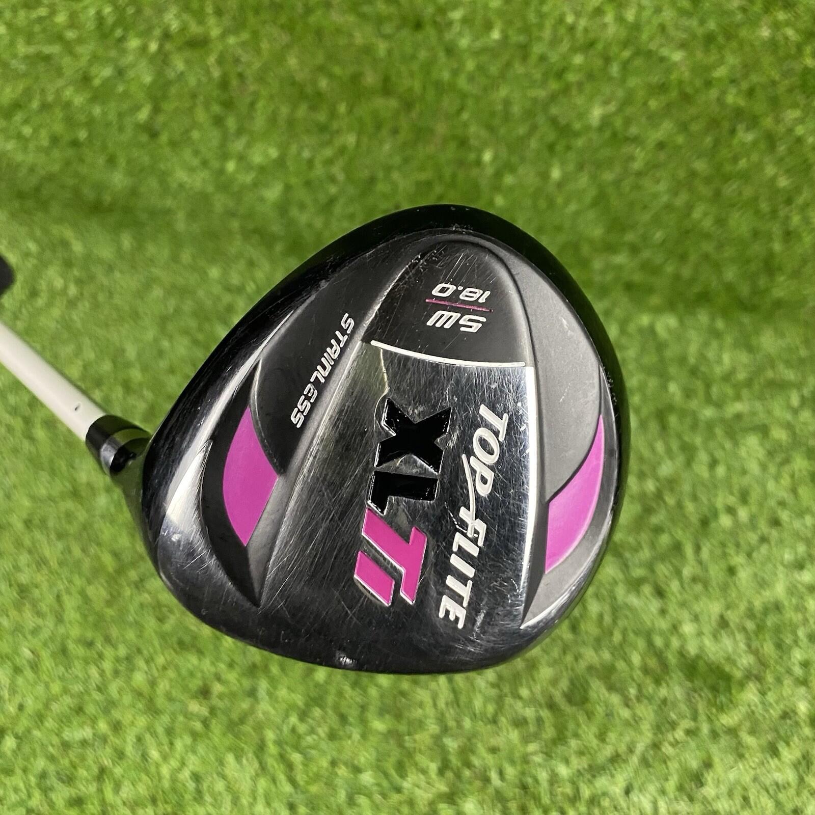 Top Flite XL TI Stainless Fairway 5 Wood 18° ⛳️ Lady Flex Graphite Shaft RH
