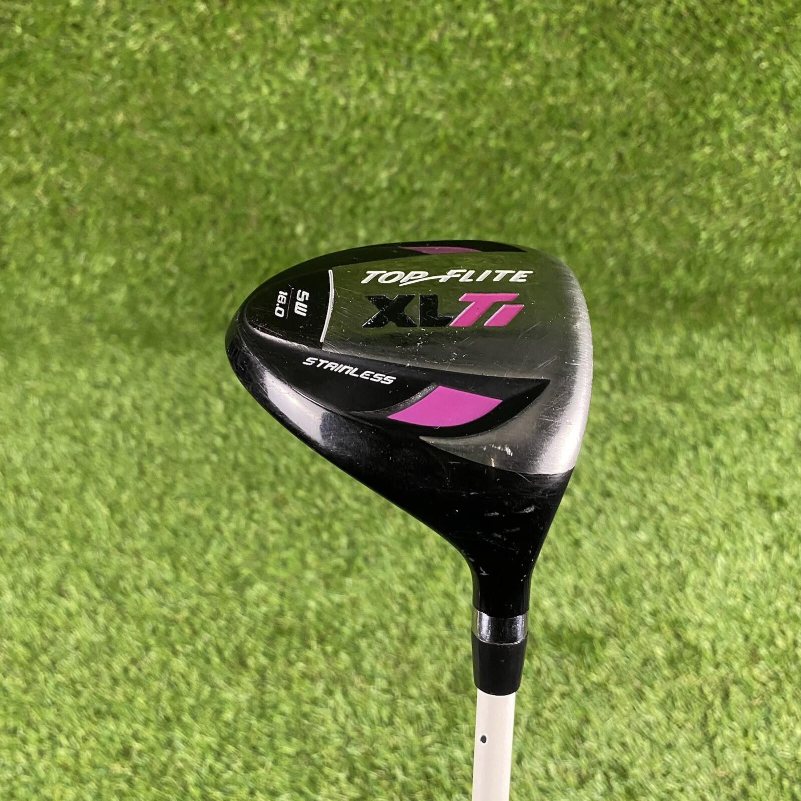 Top Flite XL TI Stainless Fairway 5 Wood 18° ⛳️ Lady Flex Graphite Shaft RH