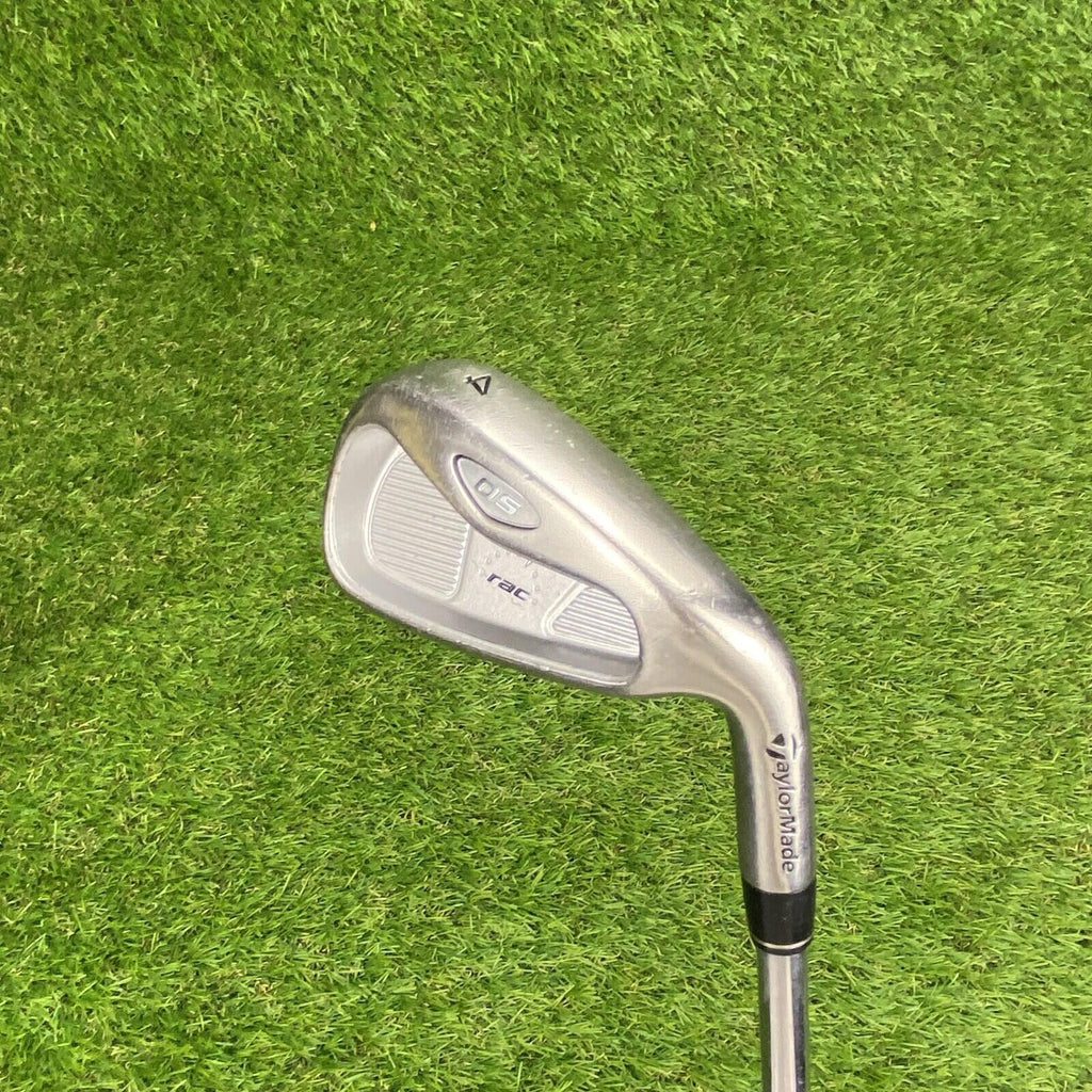 Taylormade RAC OS Single 4 Iron Tm Light Metal R-Flex Steel Shaft Nice Grip