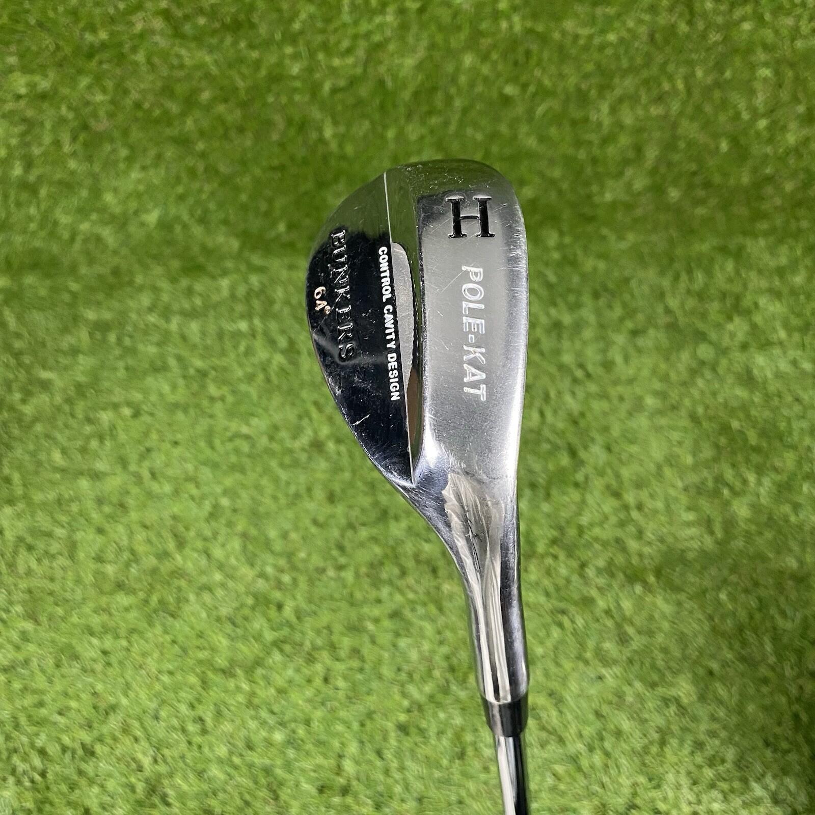 Pole Kat Bunkers Control Cavity Design 64° Lob Wedge Club ⛳️ TT Steel Shaft