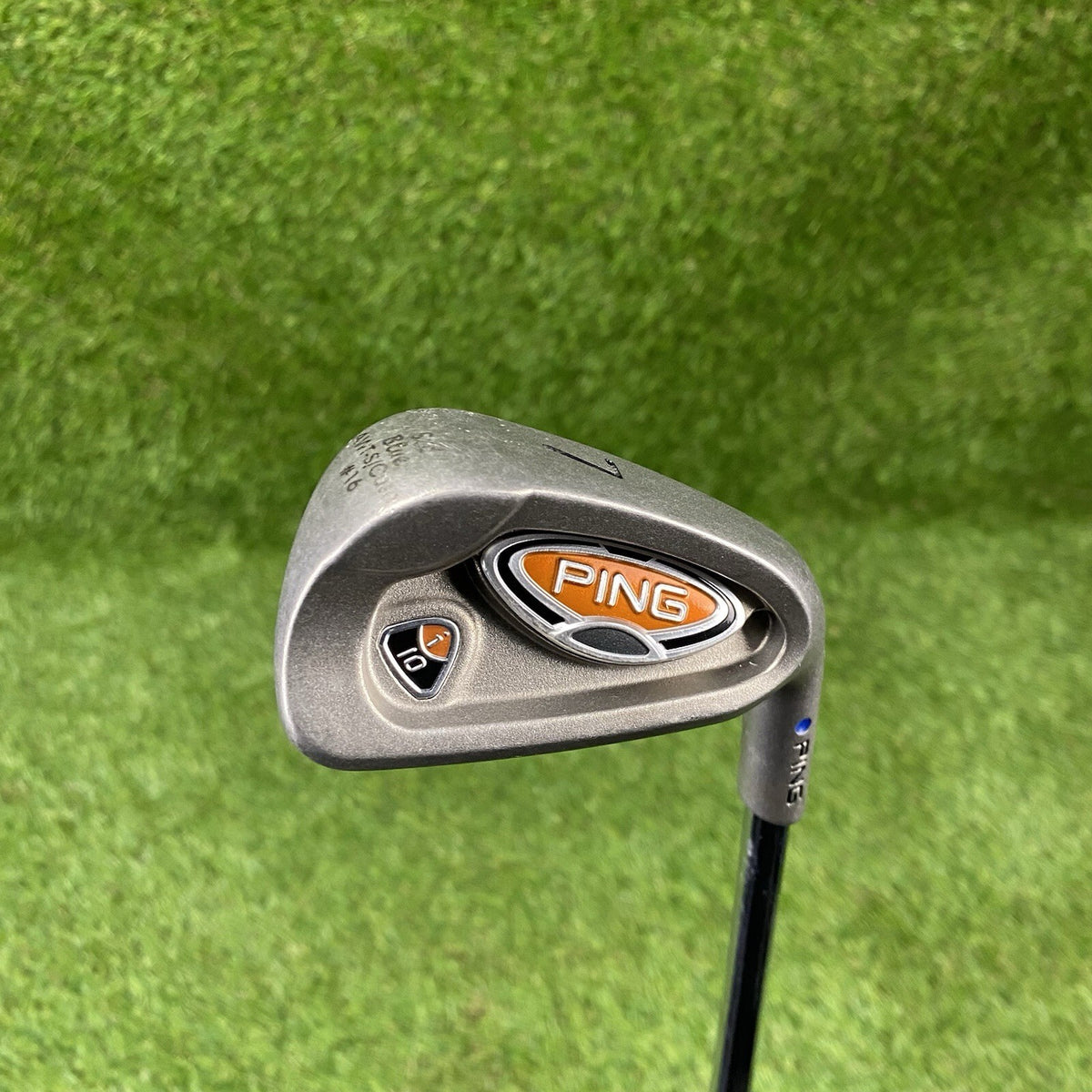 Ping i10 Blue Dot 7 Iron Demo 1° Upright ⛳️ Ping AWT Stiff Flex Steel Shaft RH