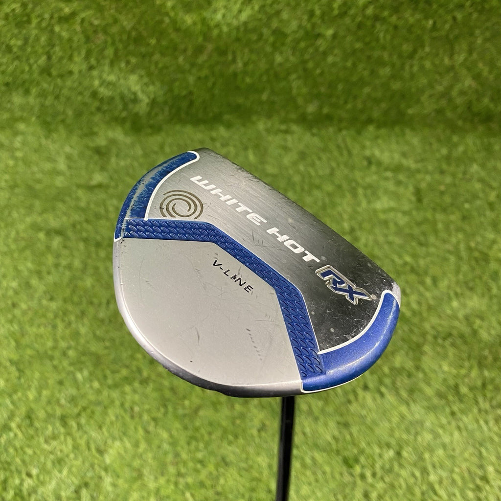 Odyssey White Hot RX V-Line Mallet Putter ⛳️ Steel Shaft 34 Inch RH Karma Grip