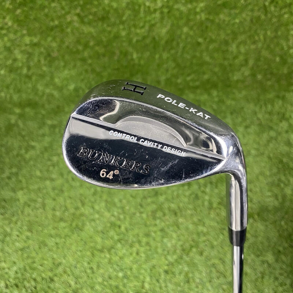 Pole Kat Bunkers Control Cavity Design 64° Lob Wedge Club ⛳️ TT Steel Shaft