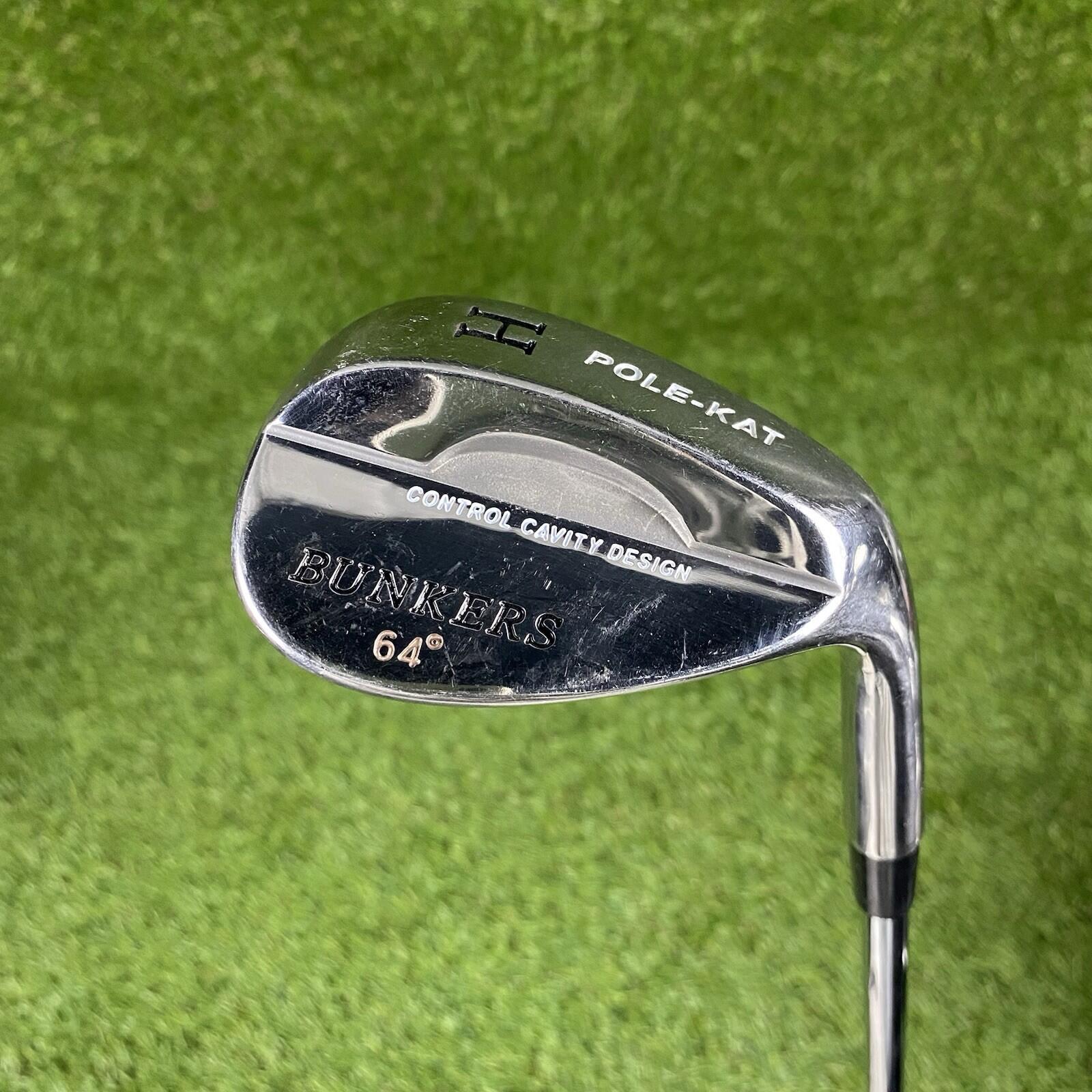 Pole Kat Bunkers Control Cavity Design 64° Lob Wedge Club ⛳️ TT Steel Shaft