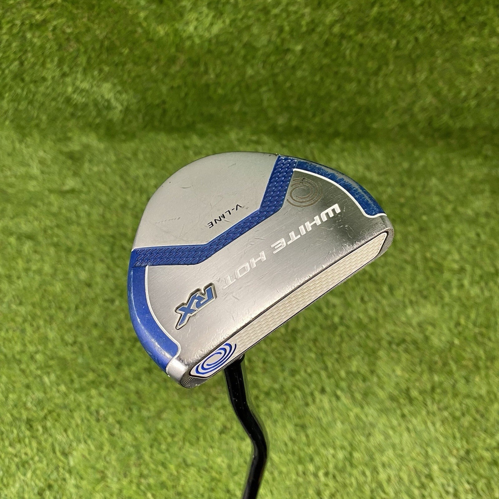 Odyssey White Hot RX V-Line Mallet Putter ⛳️ Steel Shaft 34 Inch RH Karma Grip