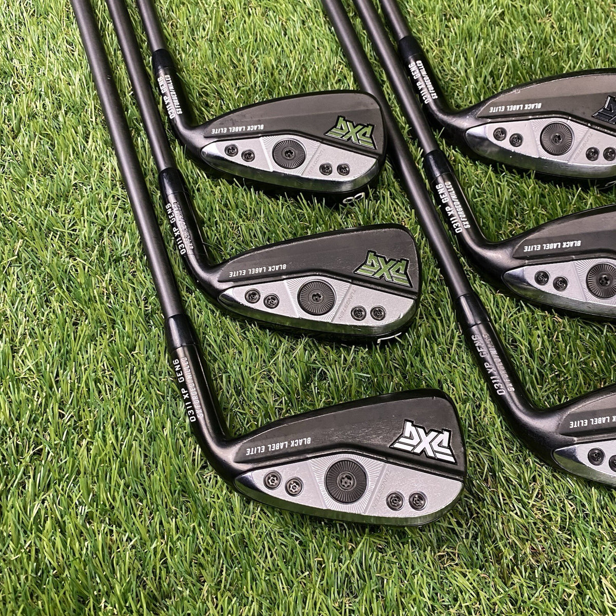 PXG 0311 P GEN6 Black Label Elite Forged Iron Set 6-Gw ⛳️ SteelFiber Black i95 S