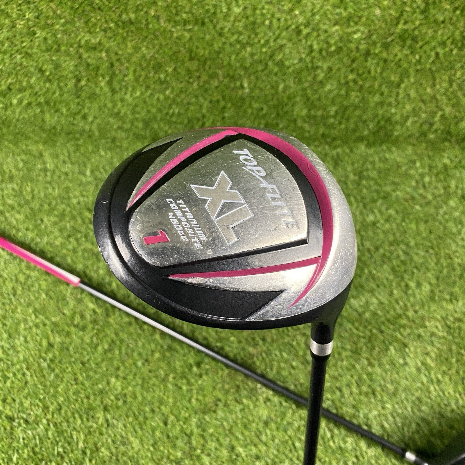 Top Flite Pink XL Titanium Composite Driver And 3 Wood ⛳️ Ladies Flex Shaft RH