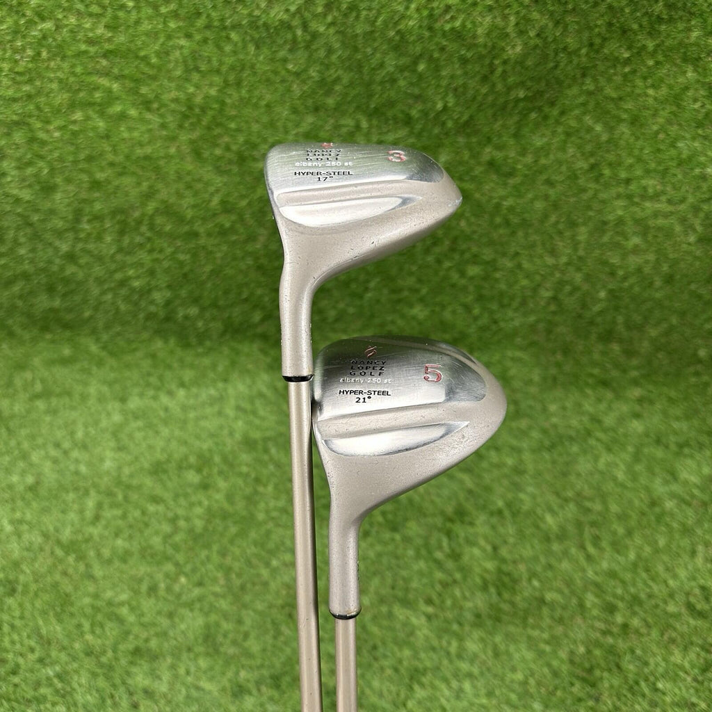 Nancy Lopez Albany 250 st Hyper-Steel 3 Wood 17° & 5 Wood 21° ⛳️ Ladies LH