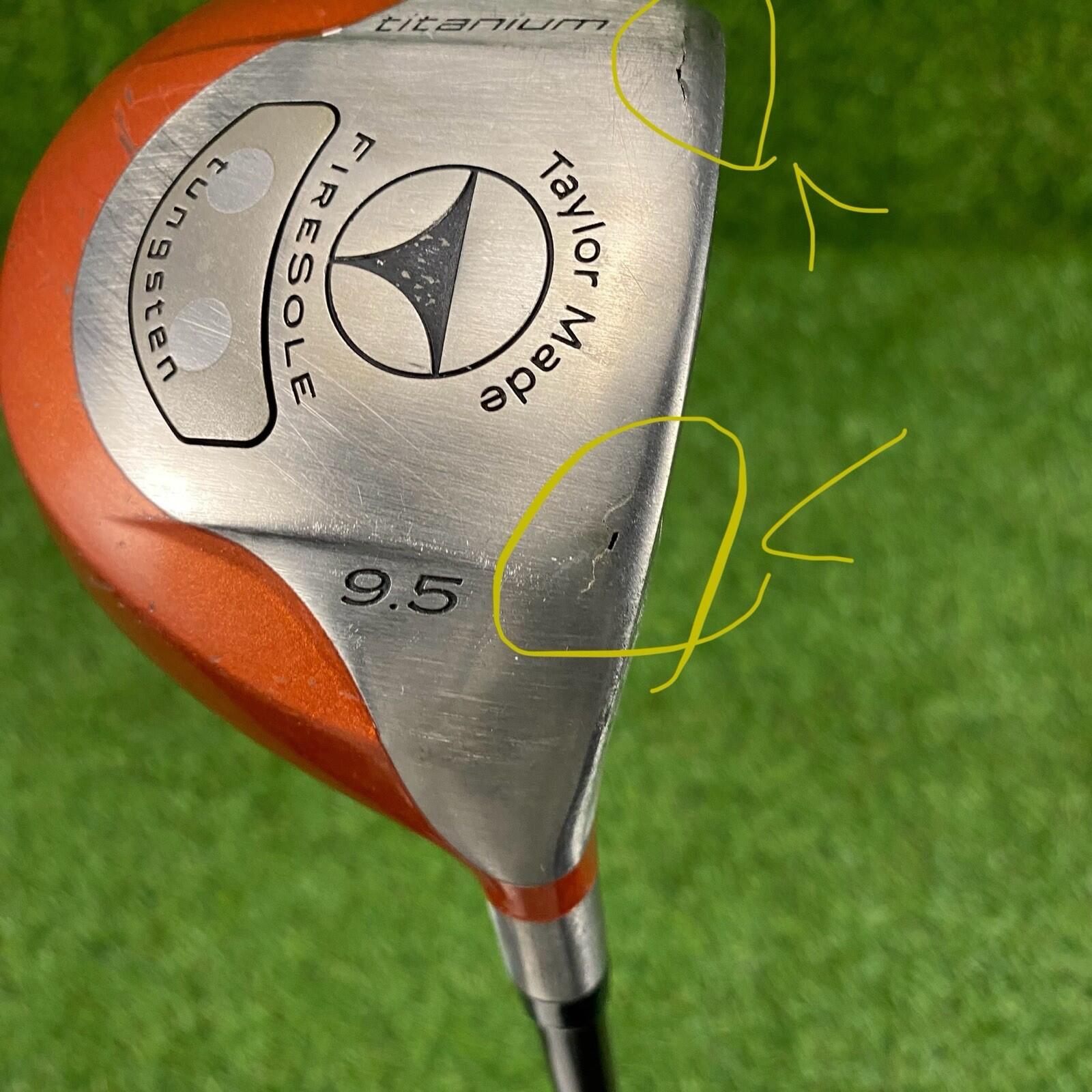 TaylorMade Firesole Tungsten 9.5° Titanium Driver ⛳️ Bubble R-80 Shaft RH READ