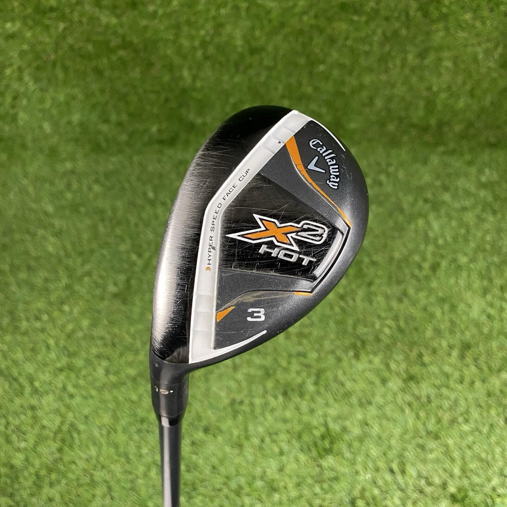 Callaway X2 Hot 3 Hybrid 19° ⛳️ Aldila Tour Blue 65 Stiff Flex Graphite Shaft LH