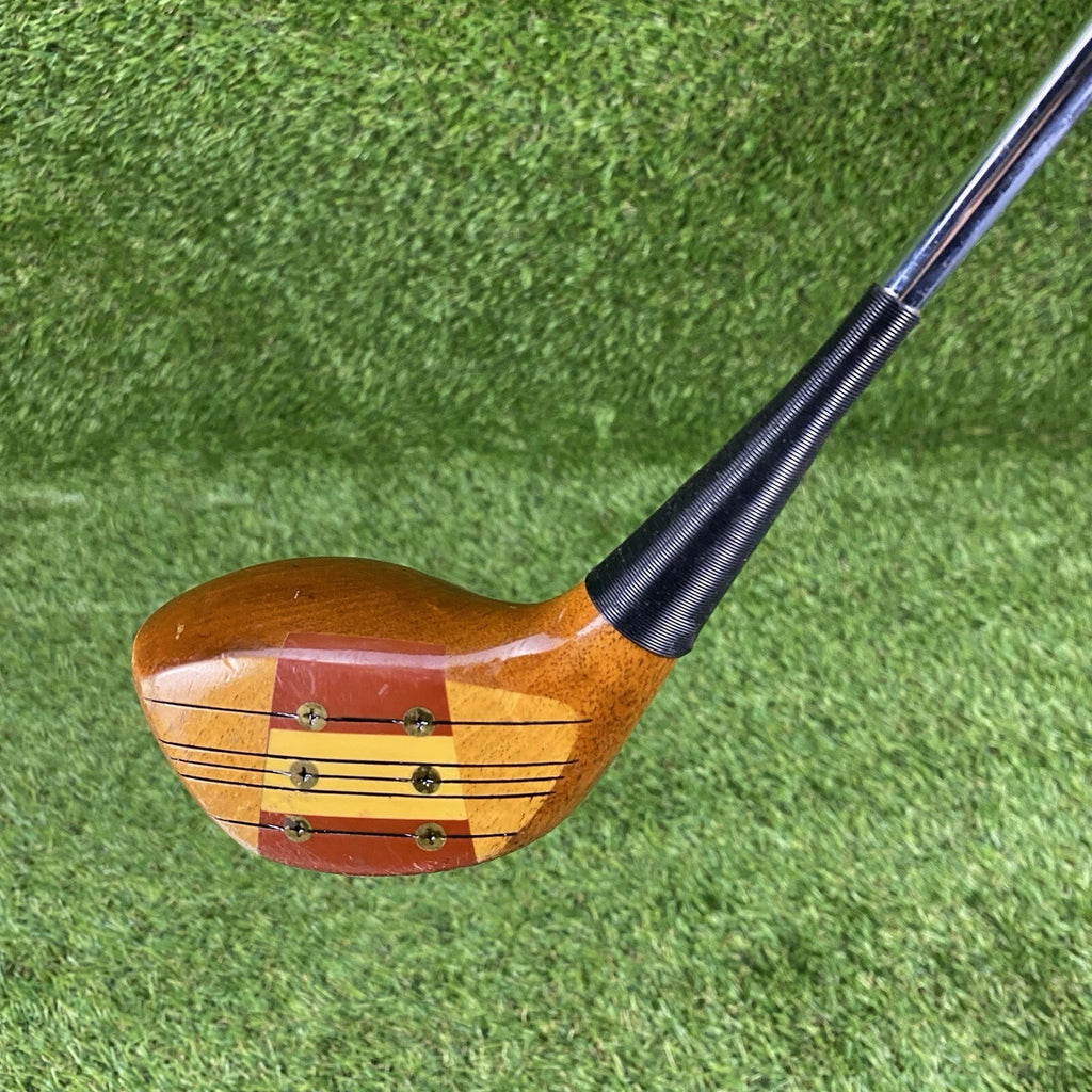 MacGregor Tourney 1 Wood Super Eye-O-Matic Persimmon Driver KeyHole ⛳️ Steel RH
