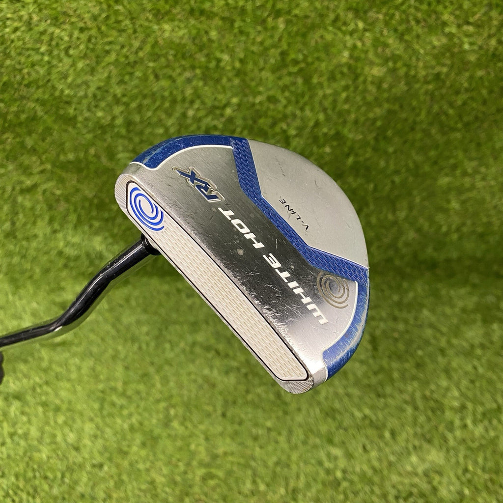 Odyssey White Hot RX V-Line Mallet Putter ⛳️ Steel Shaft 34 Inch RH Karma Grip