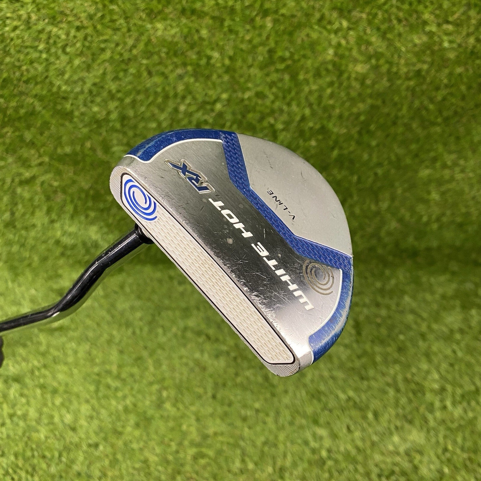 Odyssey White Hot RX V-Line Mallet Putter ⛳️ Steel Shaft 34 Inch RH Karma Grip