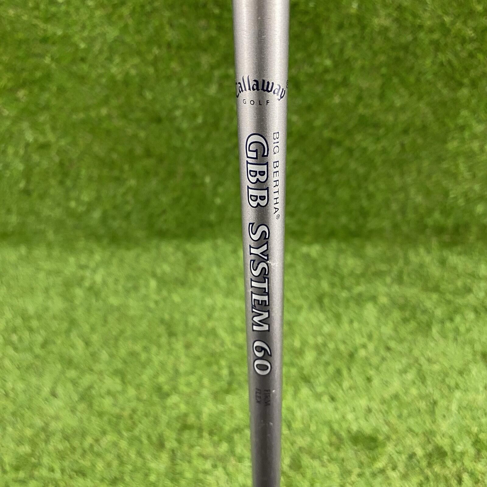 Callaway Great Big Bertha II 9° Driver ⛳️ GBB System 60 Firm Flex Shaft RH