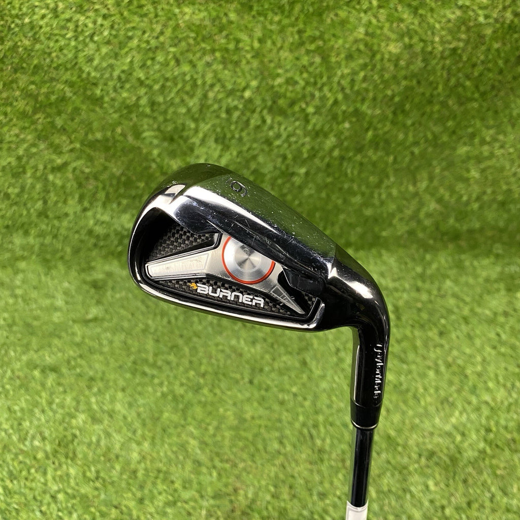 TaylorMade Burner Gloss Black Single 6 Iron ⛳️ SuperFast 85 Stiff Flex Steel RH