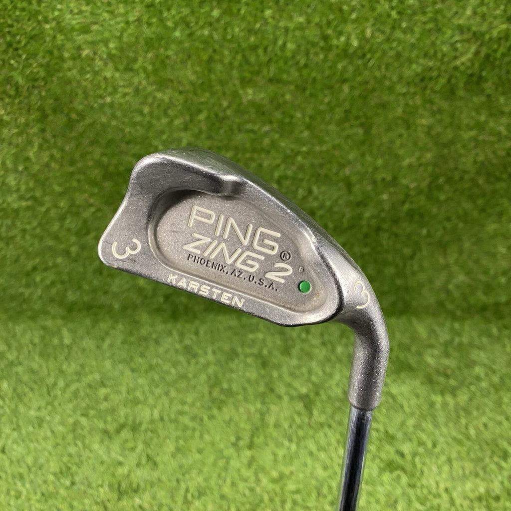 Ping Zing 2 Single 3 Iron Green Dot 2° Upright ⛳️ Karsten JZ Stiff Flex Steel RH