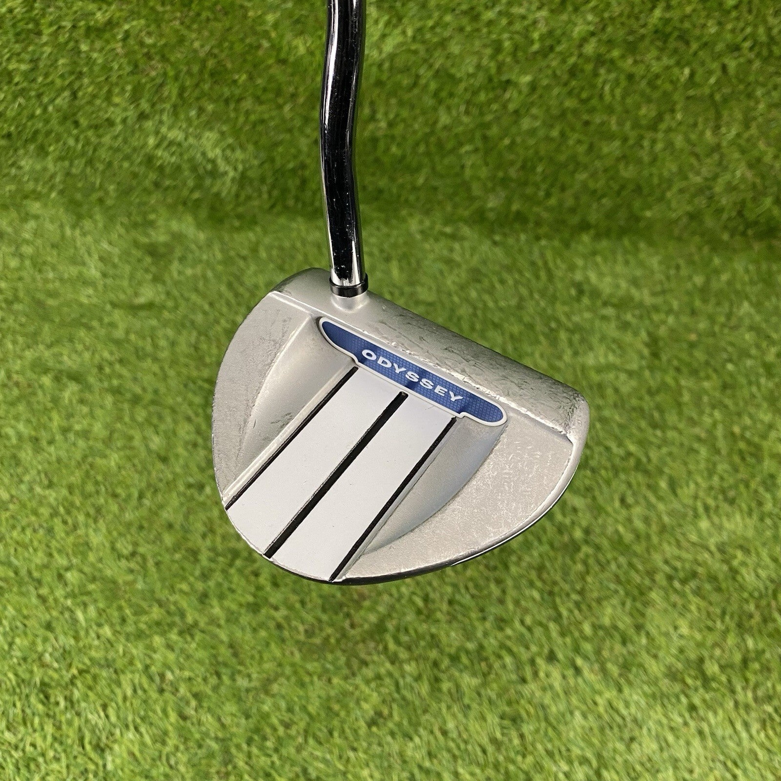 Odyssey White Hot RX V-Line Mallet Putter ⛳️ Steel Shaft 34 Inch RH Karma Grip